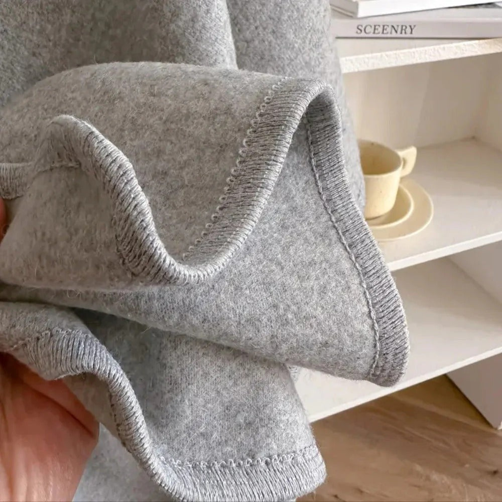 Lång ponchosjal